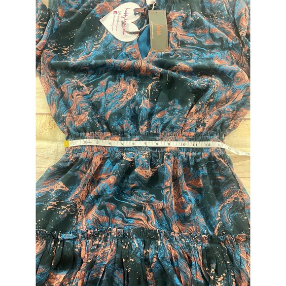 NWT Buddy Love Women's Zozo Elastic Waist V Neck, Bell Sleeve Dress - Medium - Picture 9 of 14